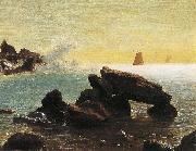 Albert Bierstadt Farallon Islands, off San Francisco in the Pacific, Northern California Germany oil painting artist